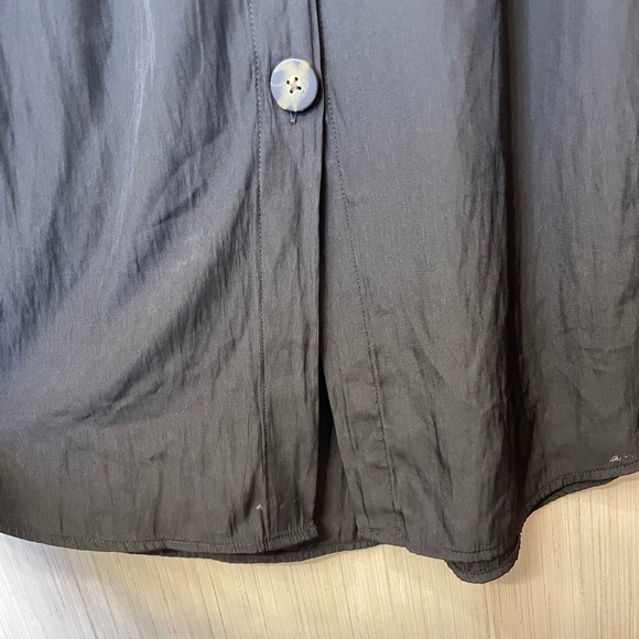 J. Jill Black Button-Front Midi Skirt - Picture 5 of 8